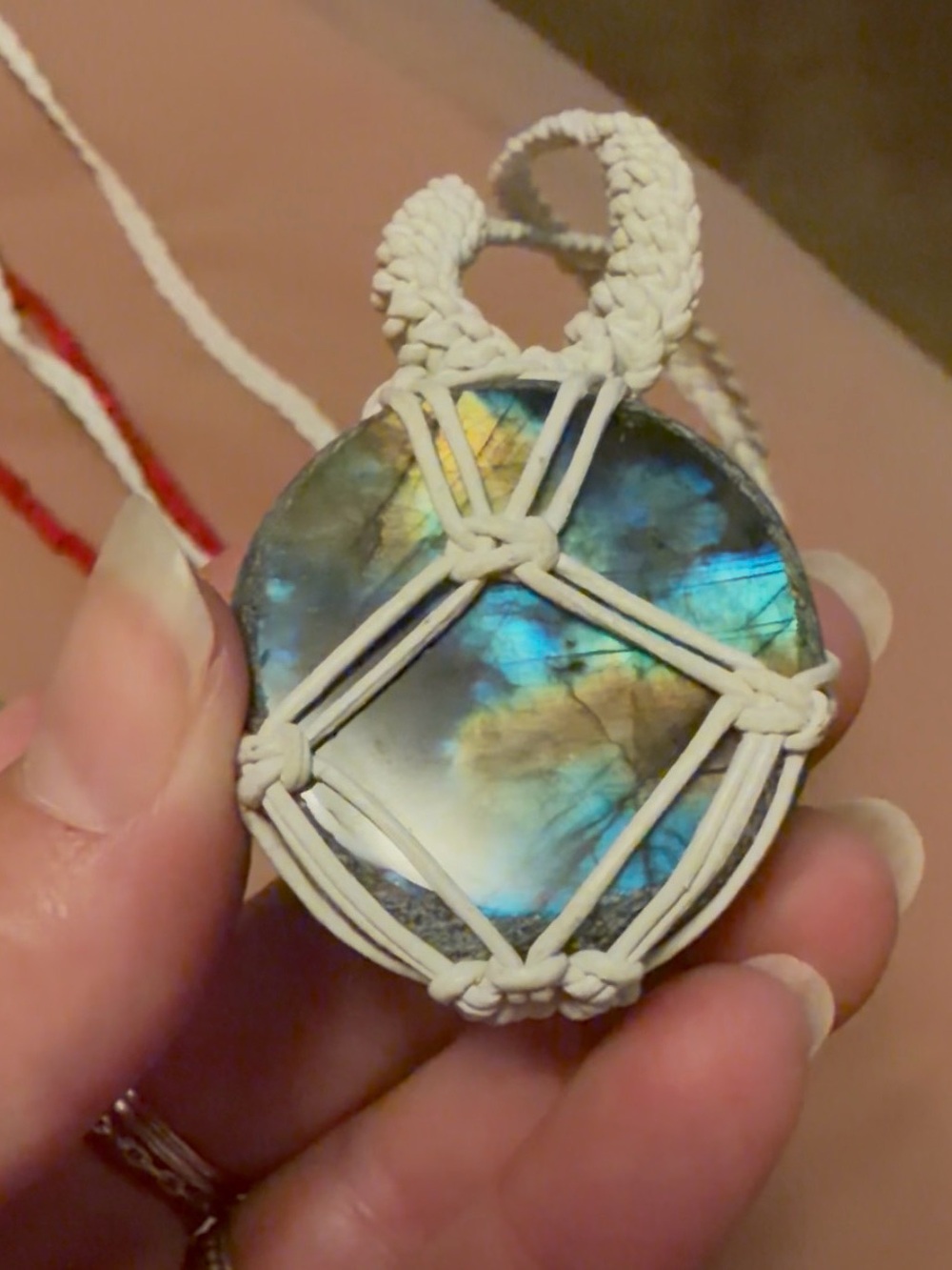 Labradorite tailsman necklace